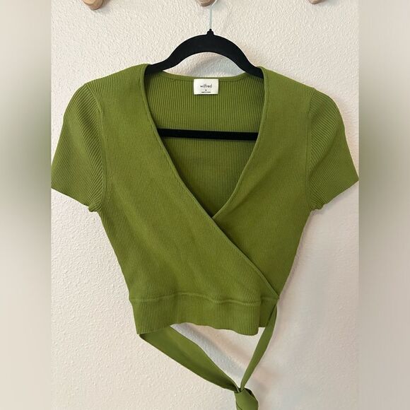 Wilfred Free All Tied Up Short Sleeve Sweater - Picture 2 of 5